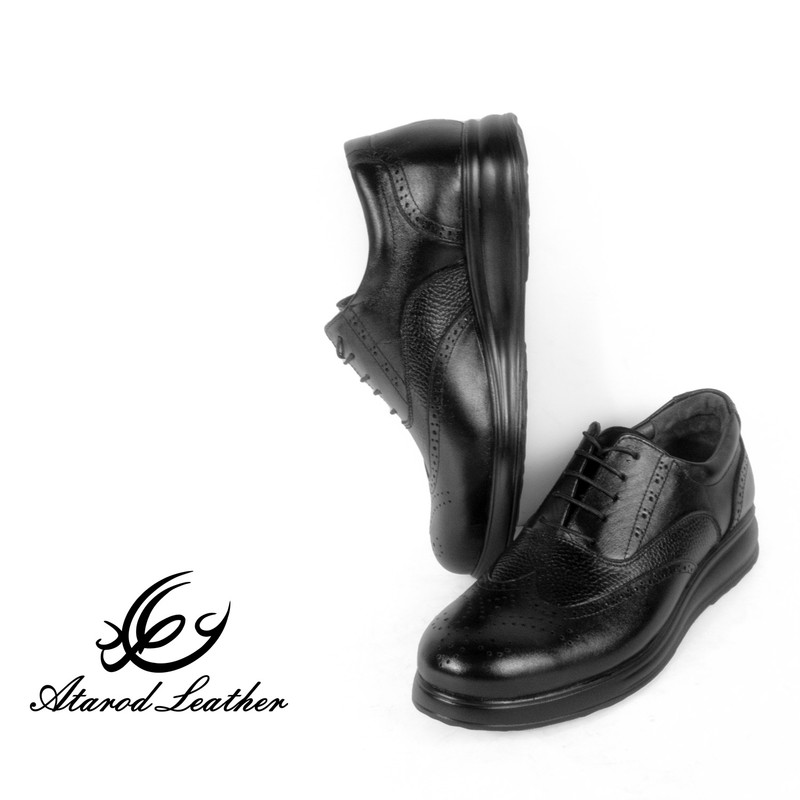 کفش طبی مردانه چرم عطارد مدل چرم طبیعی کد SH188