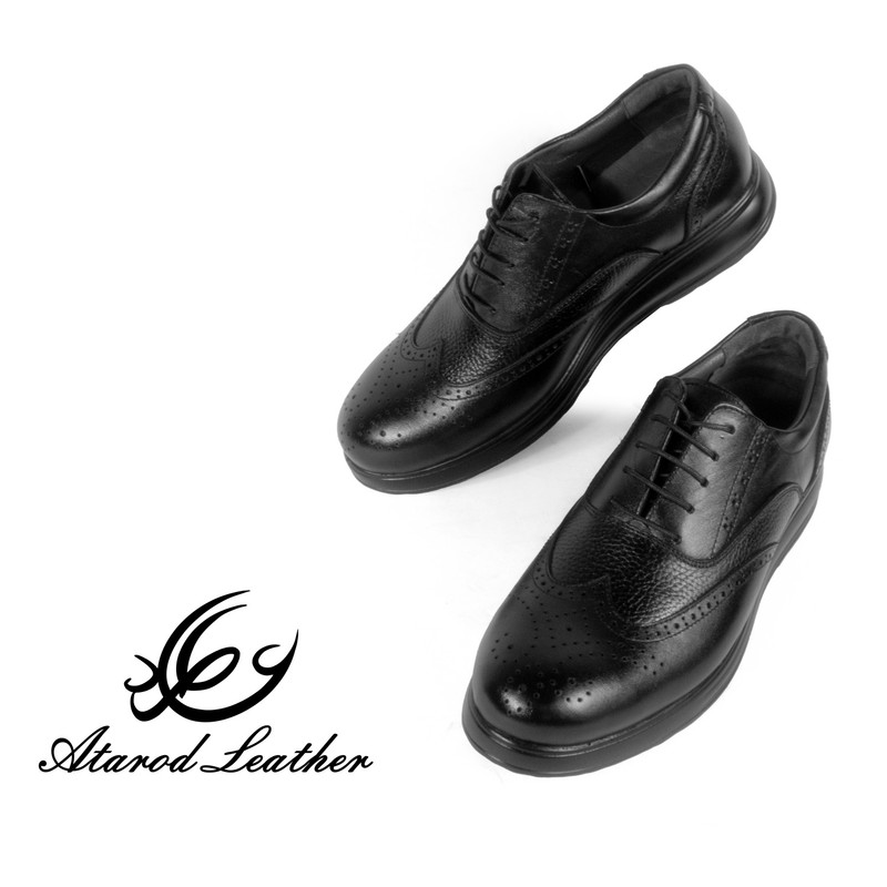 کفش طبی مردانه چرم عطارد مدل چرم طبیعی کد SH188