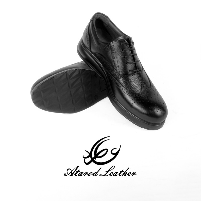 کفش طبی مردانه چرم عطارد مدل چرم طبیعی کد SH188