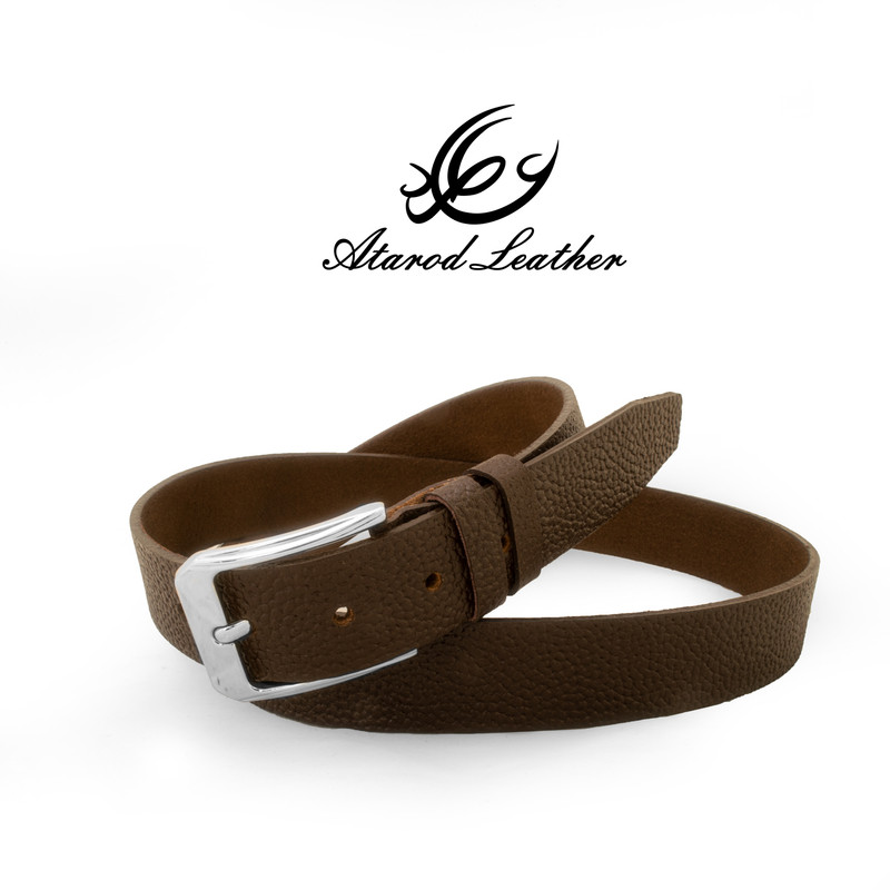 کمربند مردانه چرم عطارد مدل چرم طبیعی گاومیش کد B42