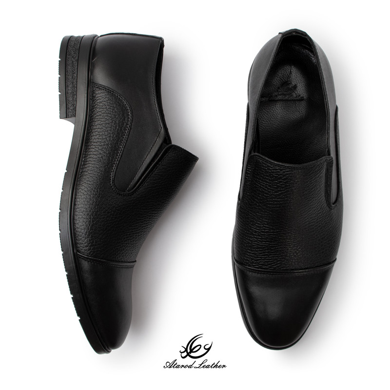 کفش رسمی مردانه چرم عطارد مدل چرم طبیعی کد SH361
