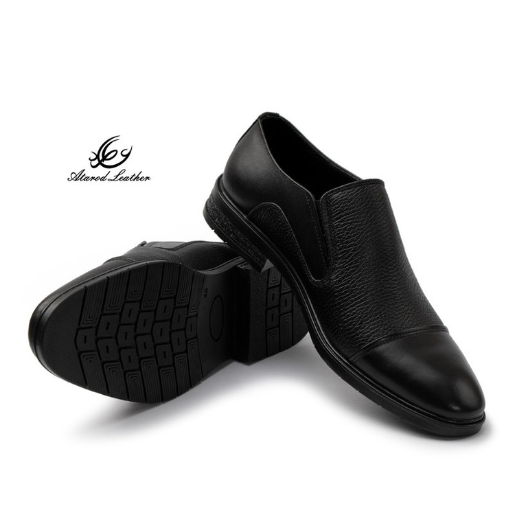 کفش رسمی مردانه چرم عطارد مدل چرم طبیعی کد SH361