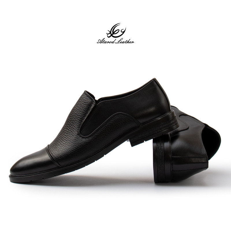 کفش رسمی مردانه چرم عطارد مدل چرم طبیعی کد SH361