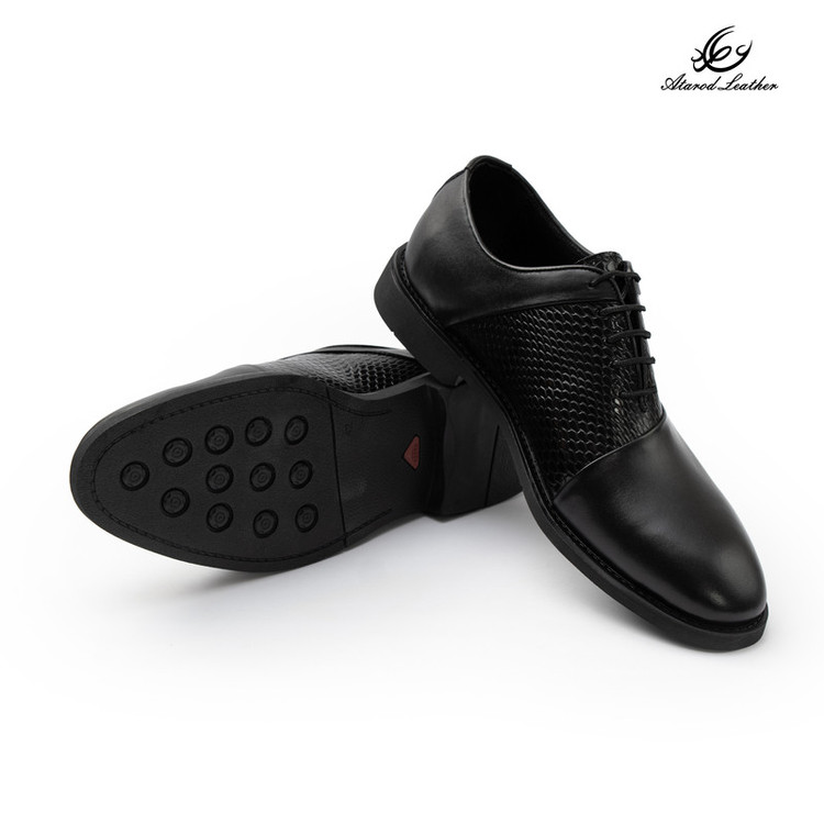 کفش رسمی مردانه چرم عطارد مدل چرم طبیعی کد SH367