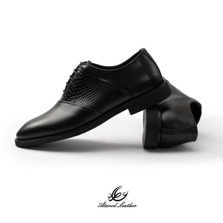 کفش رسمی مردانه چرم عطارد مدل چرم طبیعی کد SH367
