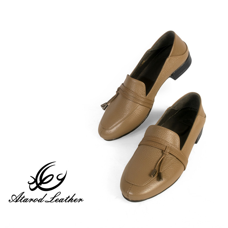 کفش زنانه چرم عطارد مدل چرم طبیعی کد SH185