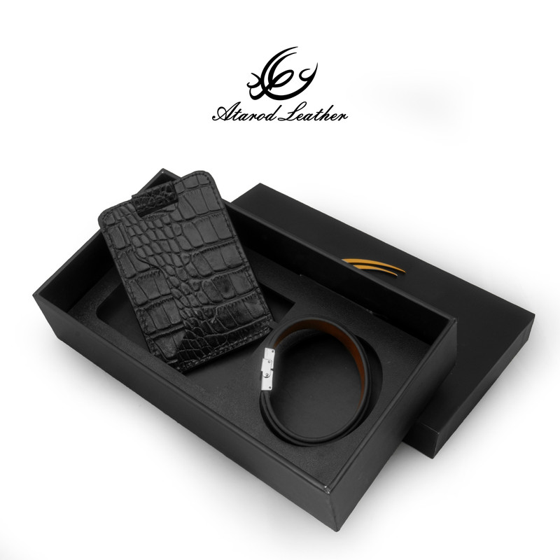 ست هدیه چرم عطارد مدل چرم طبیعی کد A110