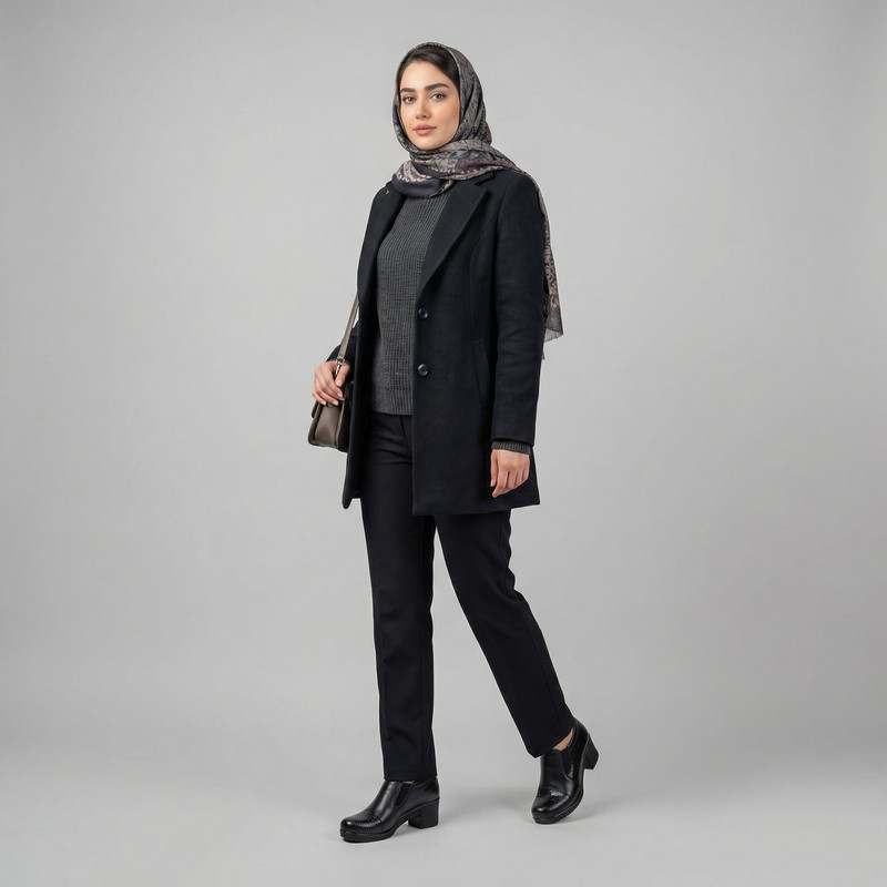 کفش پاشنهدار زنانه چرم عطارد مدل SH316