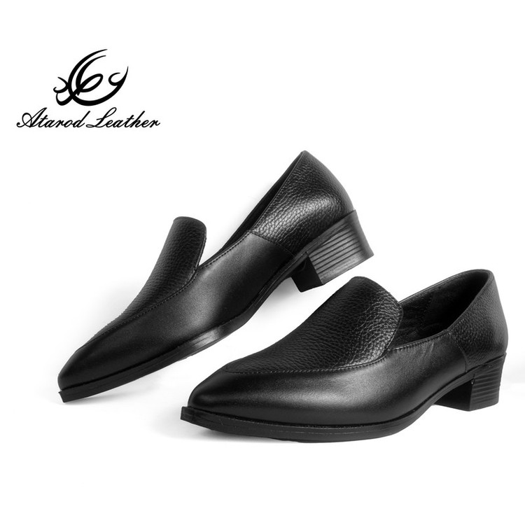 کفش زنانه چرم عطارد مدل چرم طبیعی کد SH144