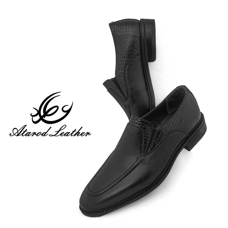 کفش مردانه چرم عطارد مدل چرم طبیعی کد SH273
