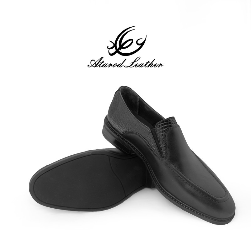 کفش مردانه چرم عطارد مدل چرم طبیعی کد SH273