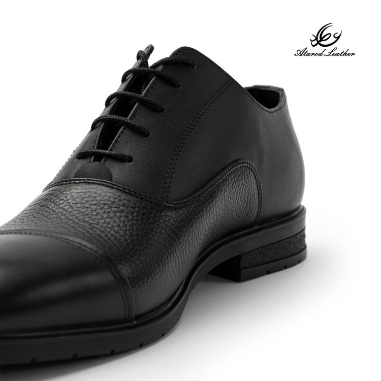 کفش رسمی مردانه چرم عطارد مدل چرم طبیعی کد SH354