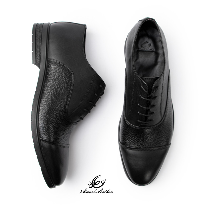 کفش رسمی مردانه چرم عطارد مدل چرم طبیعی کد SH354