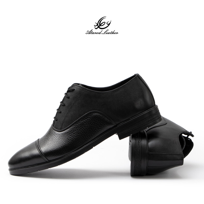 کفش رسمی مردانه چرم عطارد مدل چرم طبیعی کد SH354