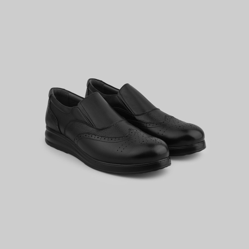 کفش طبی مردانه چرم عطارد مدل چرم طبیعی کد SH218