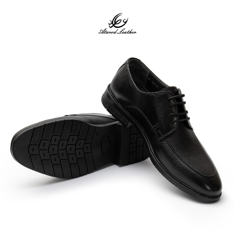 کفش رسمی مردانه چرم عطارد مدل چرم طبیعی کد SH355