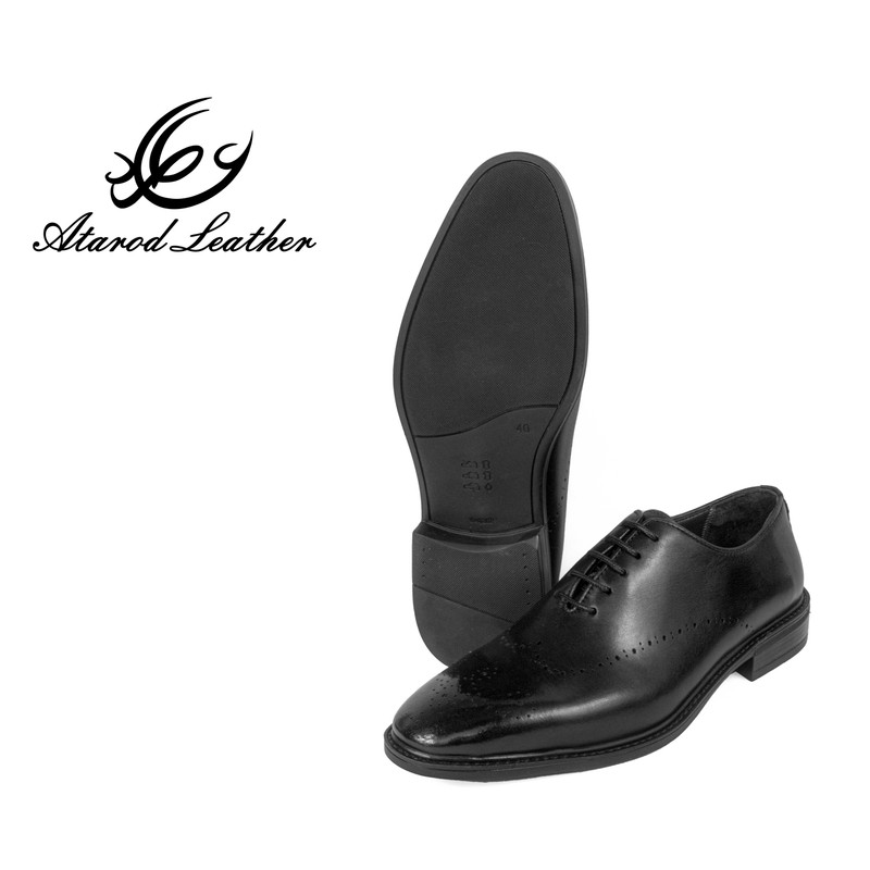 کفش مردانه چرم عطارد مدل چرم طبیعی کد SH237