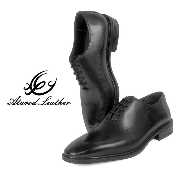 کفش مردانه چرم عطارد مدل چرم طبیعی کد SH237