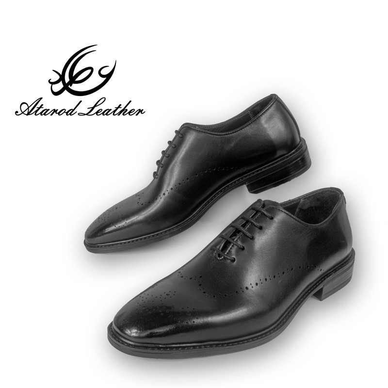 کفش مردانه چرم عطارد مدل چرم طبیعی کد SH237