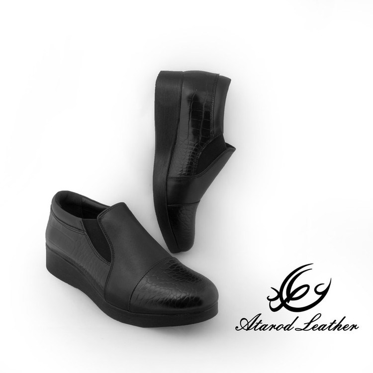کفش روزمره زنانه چرم عطارد مدل چرم طبیعی کد SH315