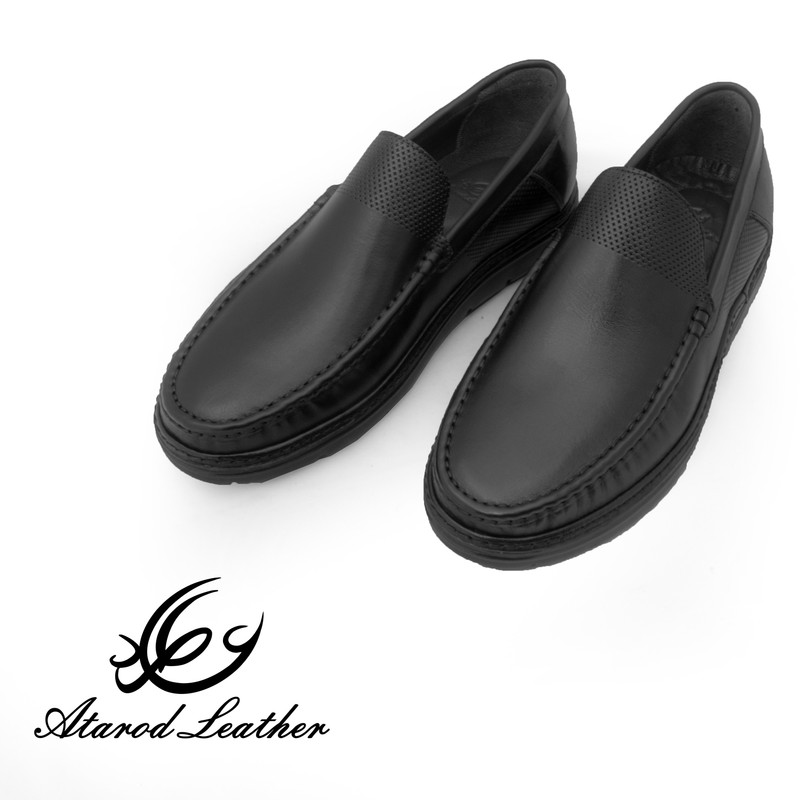 کفش کالج مردانه چرم عطارد مدل چرم طبیعی کد SH310