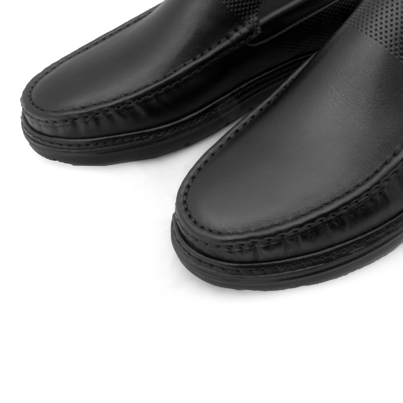 کفش کالج مردانه چرم عطارد مدل چرم طبیعی کد SH310