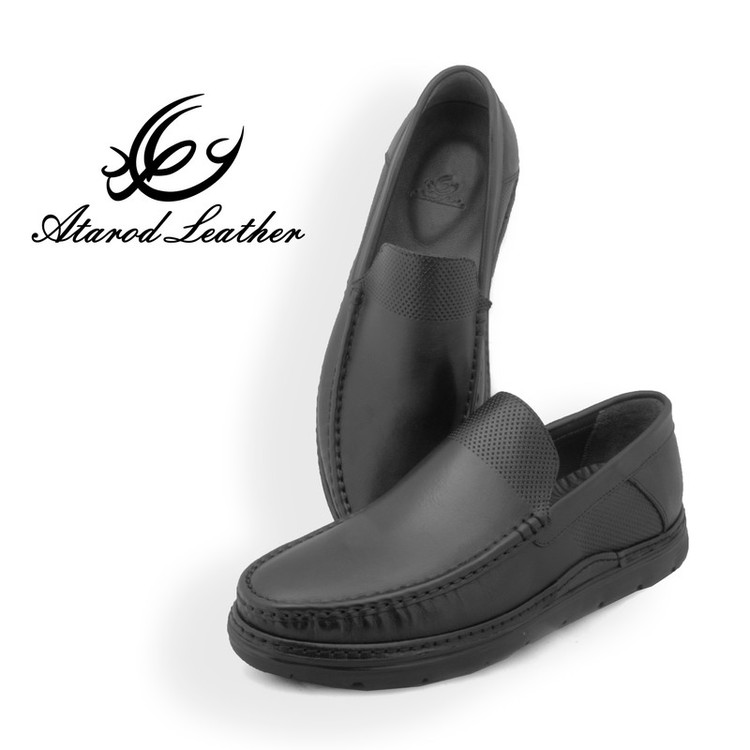 کفش کالج مردانه چرم عطارد مدل چرم طبیعی کد SH310