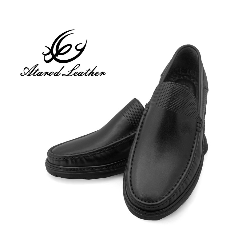 کفش کالج مردانه چرم عطارد مدل چرم طبیعی کد SH310
