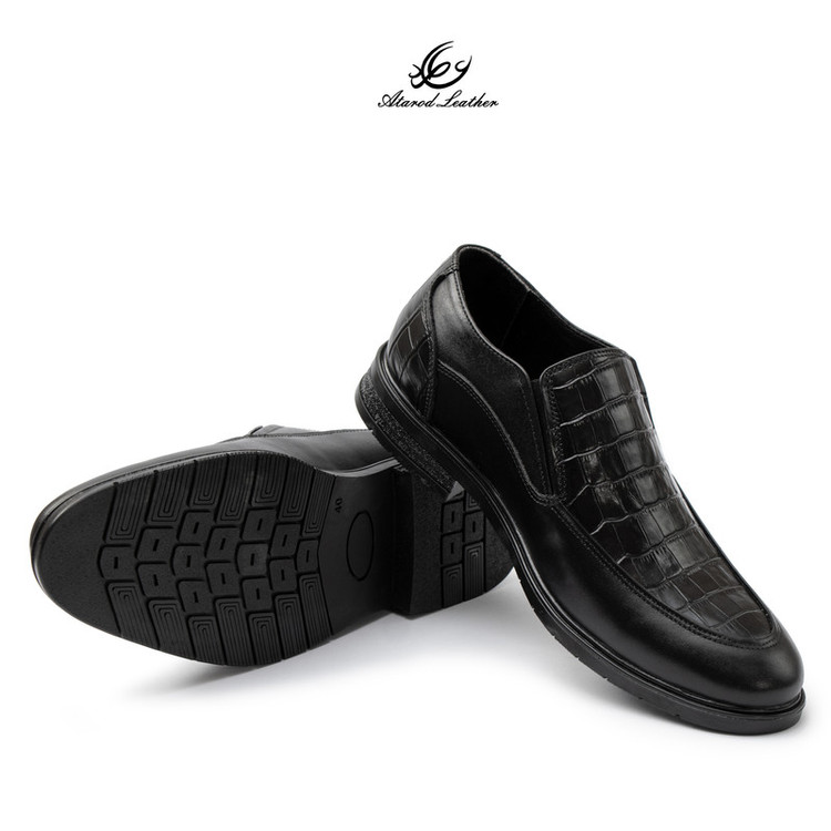 کفش رسمی مردانه چرم عطارد مدل چرم طبیعی کد SH360