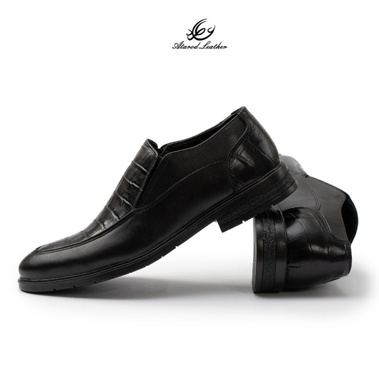 کفش رسمی مردانه چرم عطارد مدل چرم طبیعی کد SH360