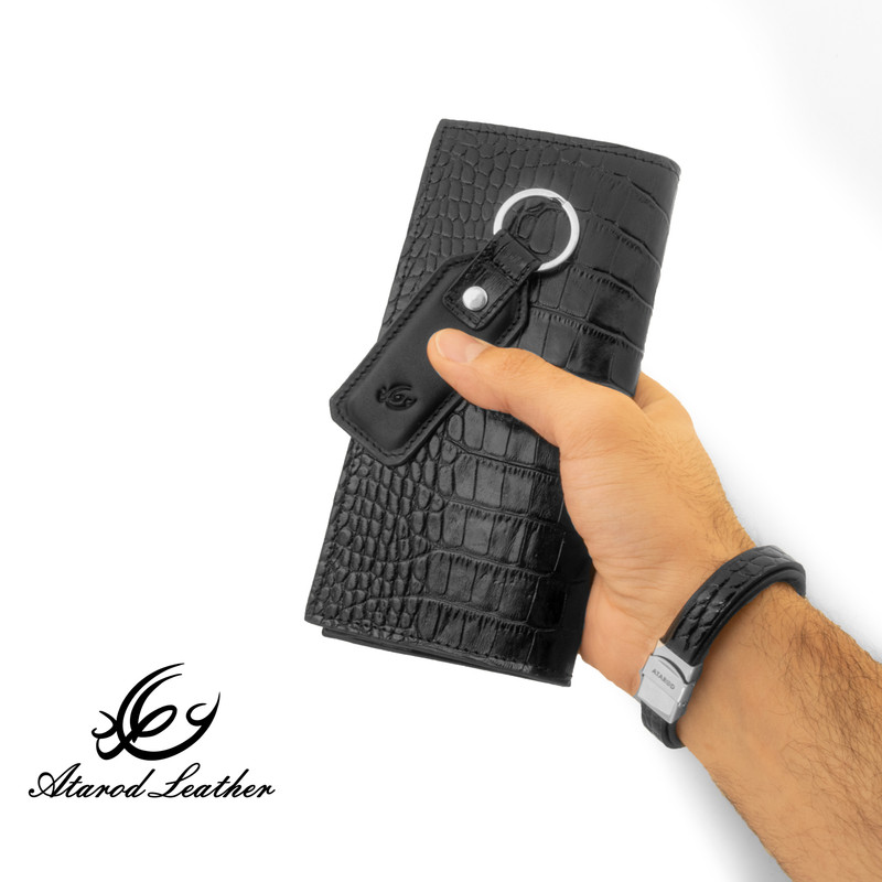 ست هدیه مردانه چرم عطارد مدل چرم طبیعی کد A105