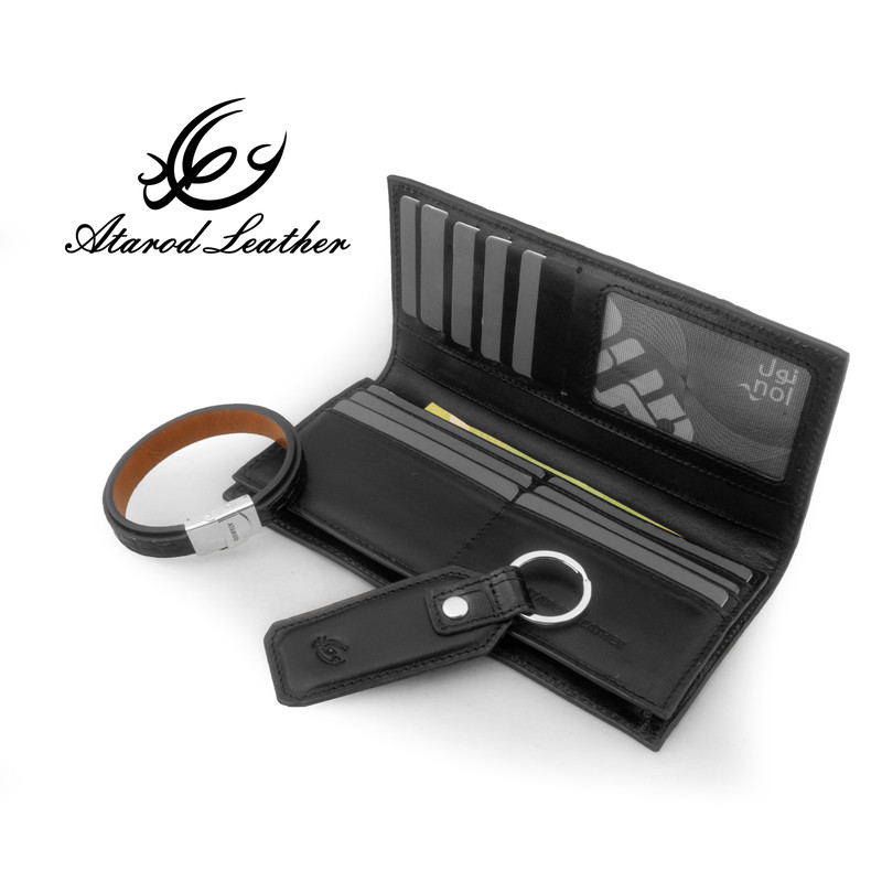 ست هدیه مردانه چرم عطارد مدل چرم طبیعی کد A105