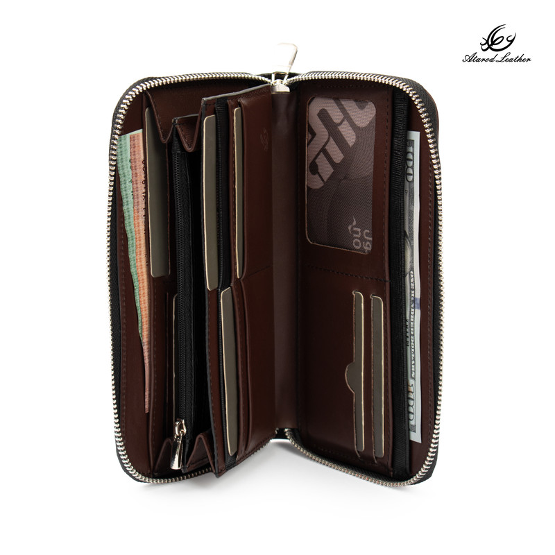 کیف پول چرم عطارد مدل چرم طبیعی کد K68