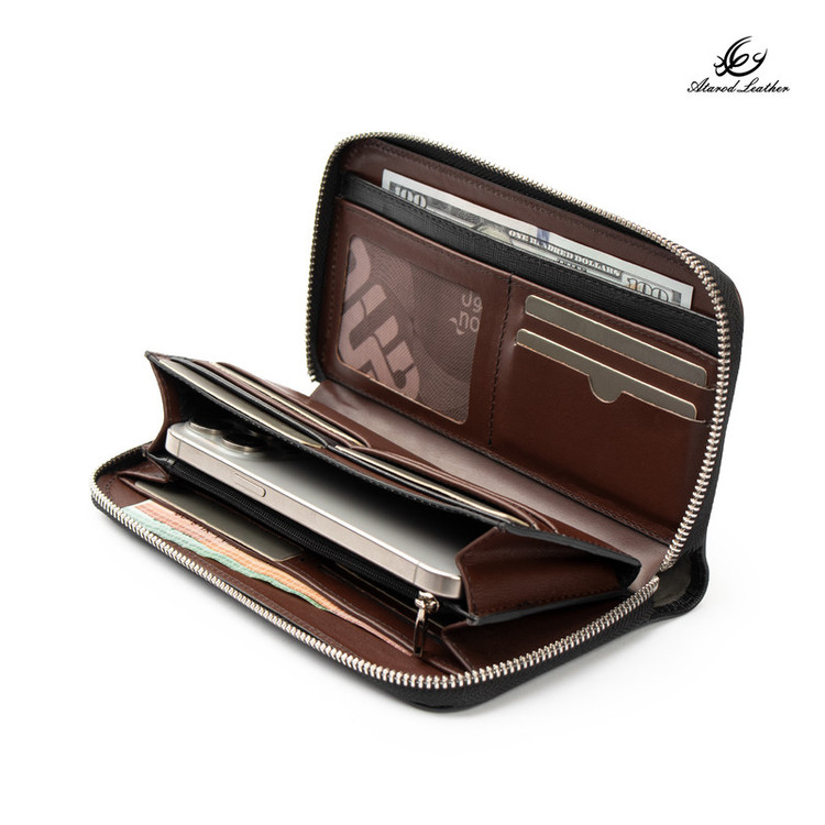 کیف پول چرم عطارد مدل چرم طبیعی کد K68