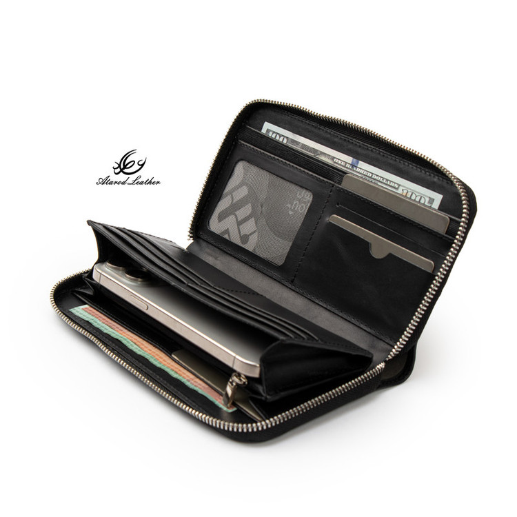 کیف پول چرم عطارد مدل چرم طبیعی کد K68