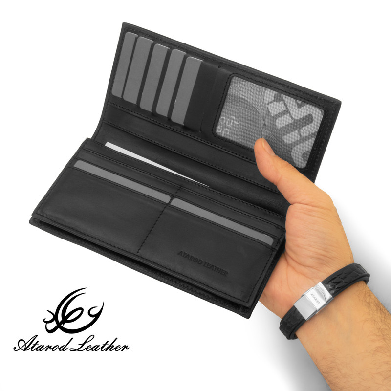 کیف پول چرم عطارد مدل چرم طبیعی کد K45