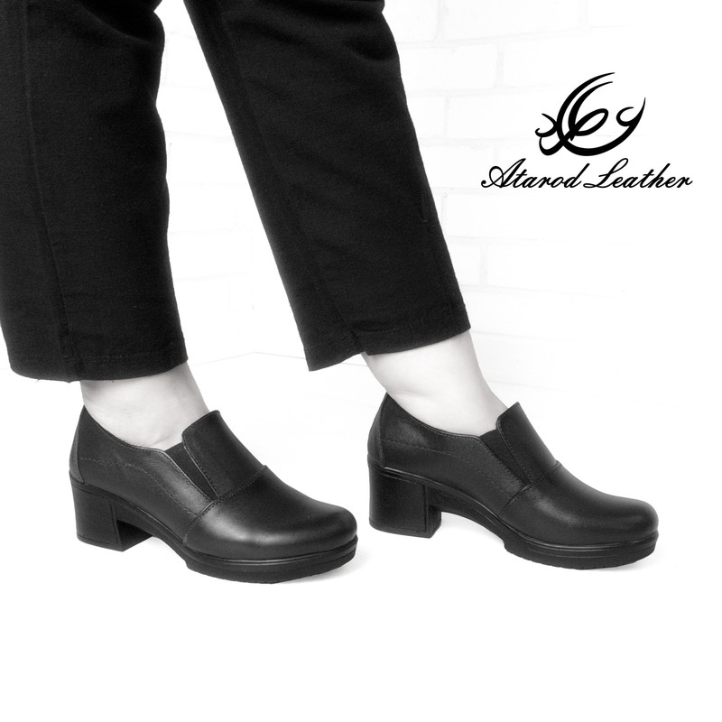 کفش زنانه چرم عطارد مدل طبی چرم طبیعی کد SH43