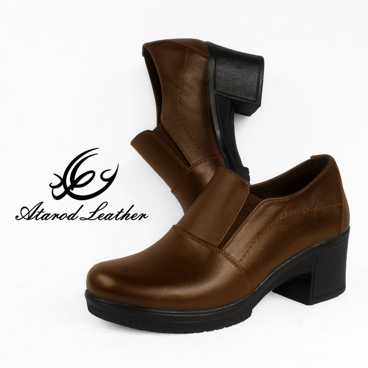 کفش زنانه چرم عطارد مدل طبی چرم طبیعی کد SH43