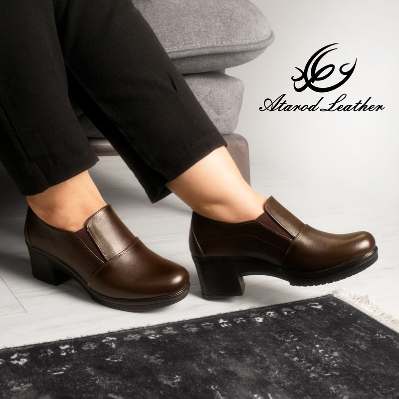 کفش زنانه چرم عطارد مدل طبی چرم طبیعی کد SH43