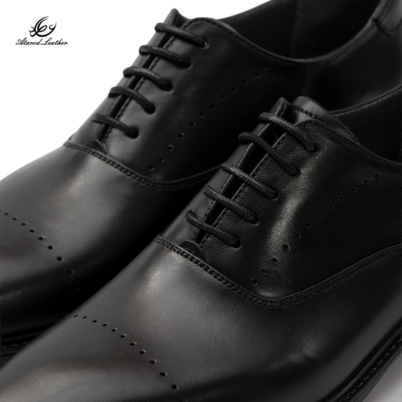 کفش رسمی مردانه چرم عطارد مدل چرم طبیعی کد SH364