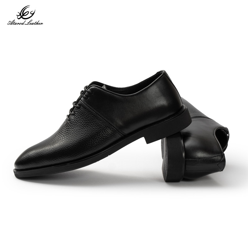 کفش رسمی مردانه چرم عطارد مدل چرم طبیعی کد SH366