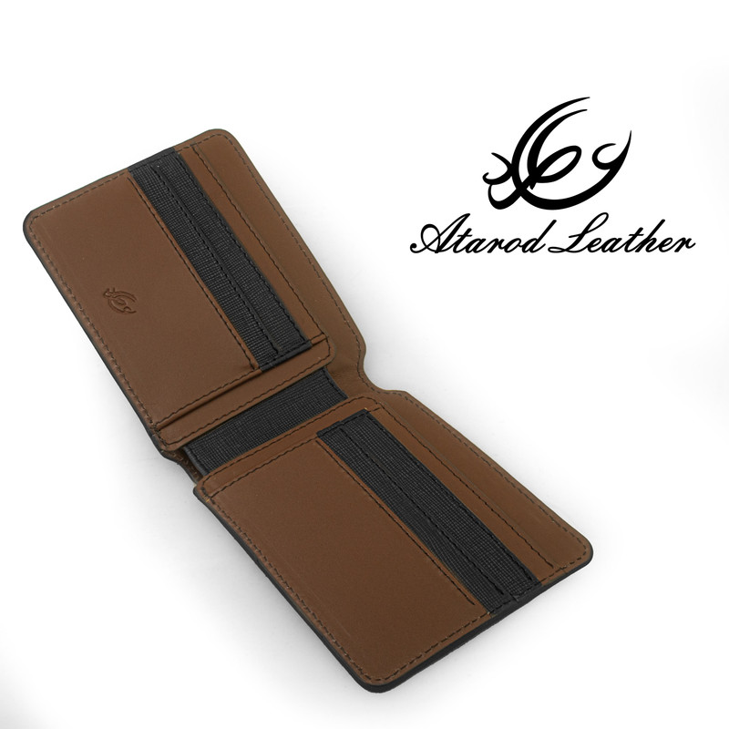 کیف پول مردانه چرم عطارد مدل چرم طبیعی کد K51