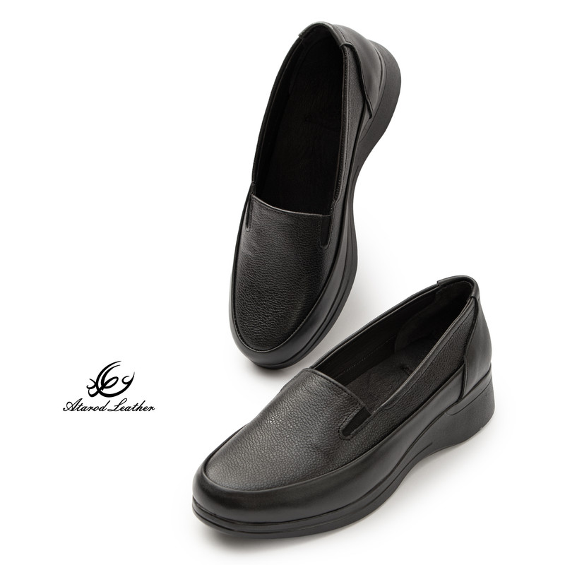 کفش طبی زنانه چرم عطارد مدل چرم طبیعی کد SH378
