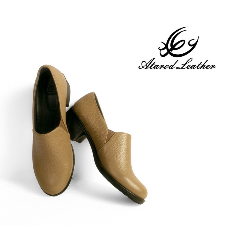 کفش پاشنهدار زنانه چرم عطارد مدل SH170