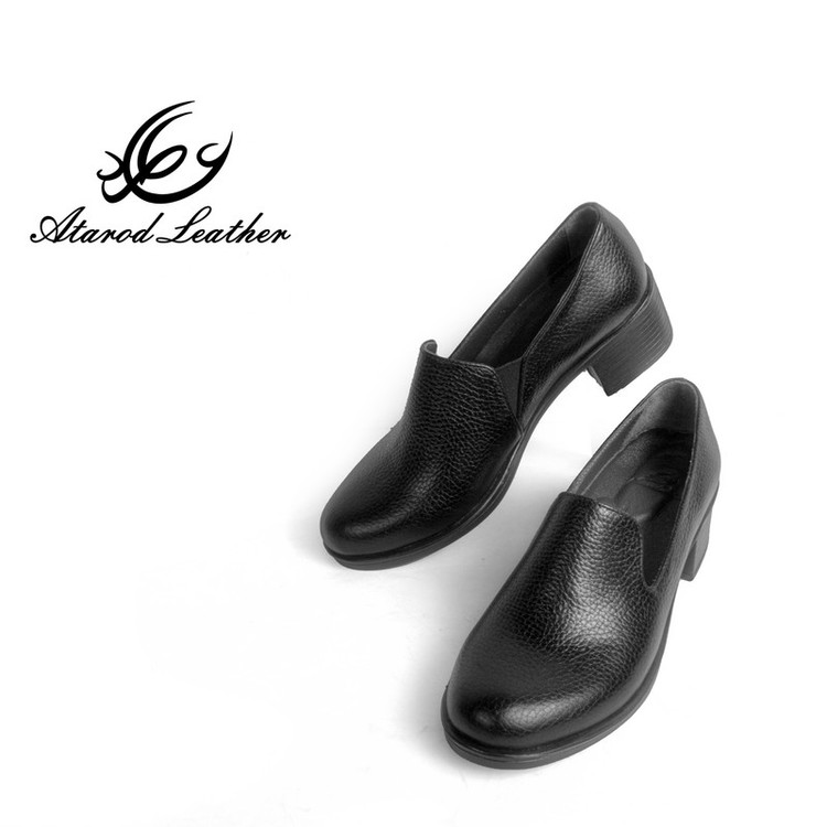 کفش پاشنهدار زنانه چرم عطارد مدل SH170