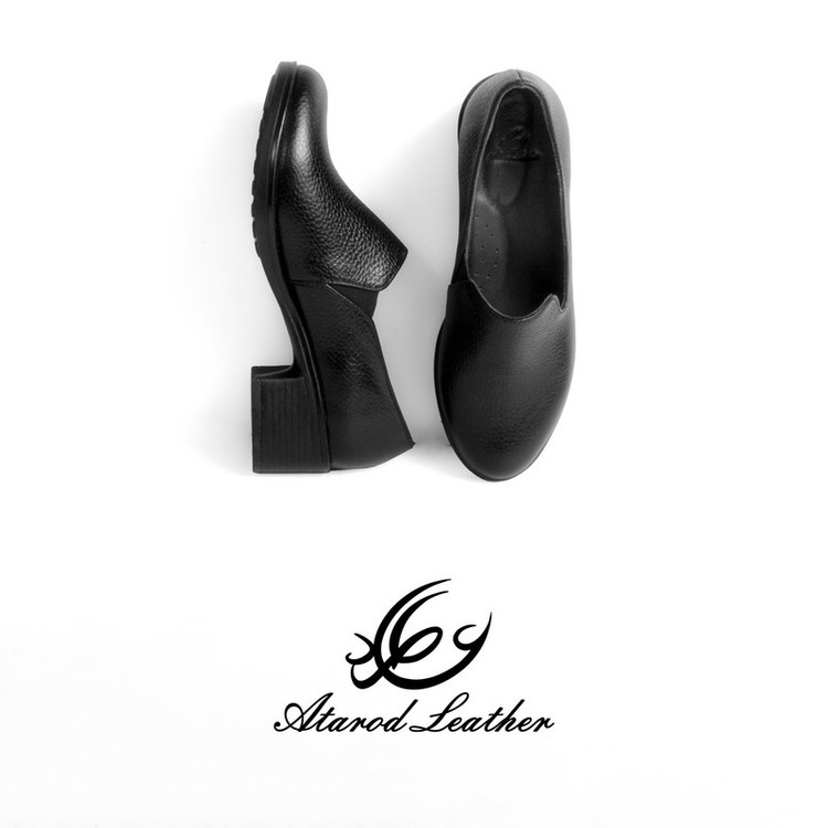 کفش پاشنهدار زنانه چرم عطارد مدل SH170