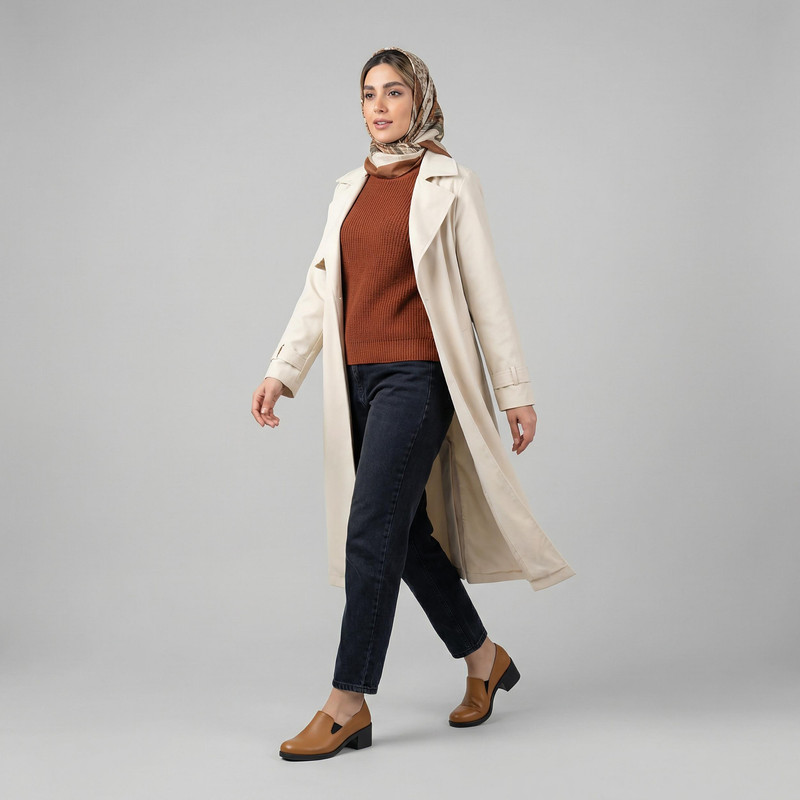 کفش پاشنهدار زنانه چرم عطارد مدل SH170