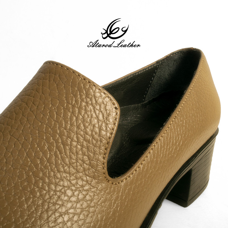 کفش پاشنهدار زنانه چرم عطارد مدل SH170