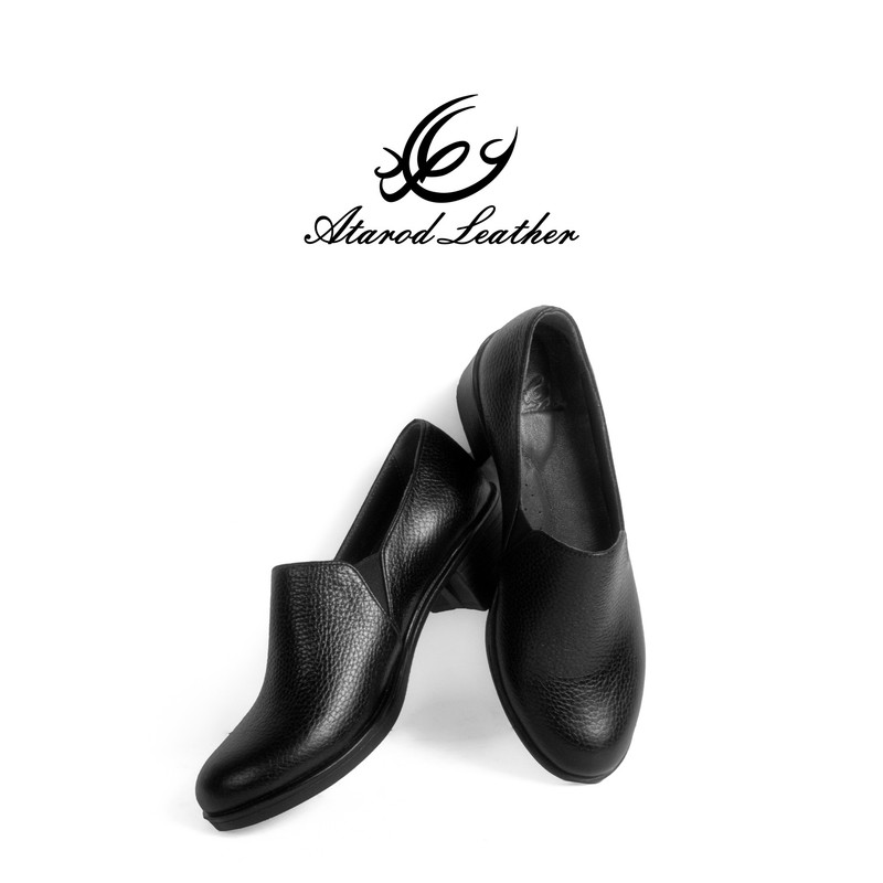 کفش پاشنهدار زنانه چرم عطارد مدل SH170