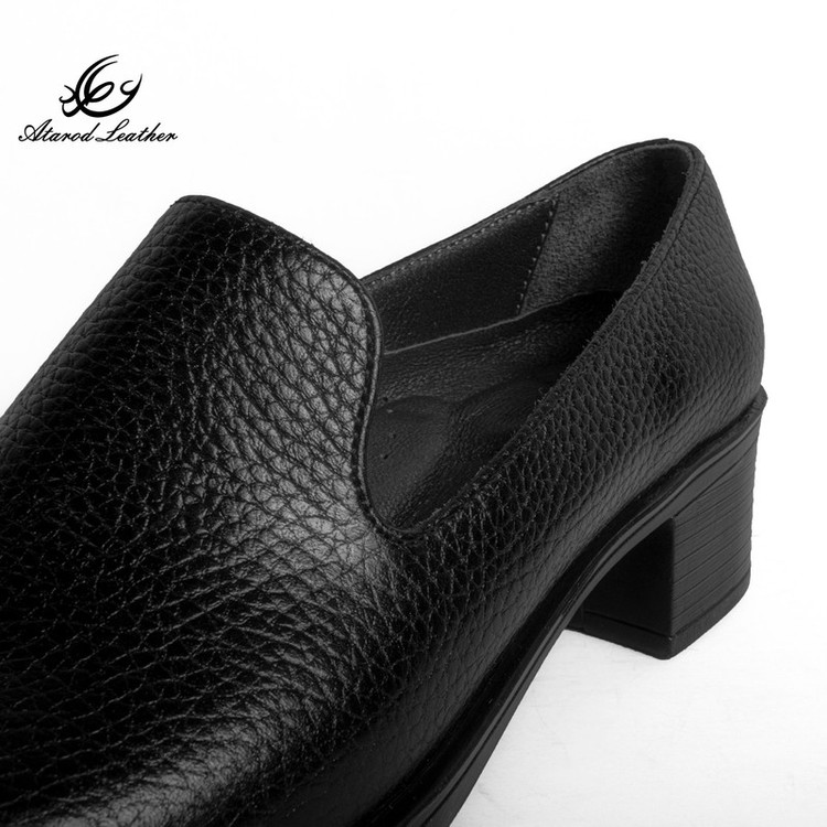 کفش پاشنهدار زنانه چرم عطارد مدل SH170